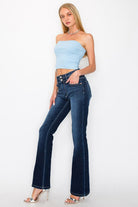 High Rise Tummy Control Bootcut Jeans