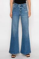 High Rise Tummy Control Relaxed Palazzo Jeans