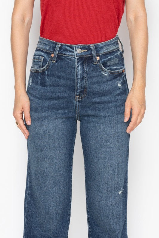 Tummy Control High Rise Straight Jeans