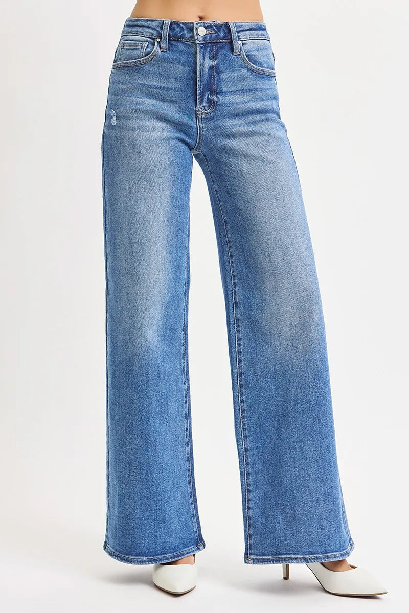 High Rise Wide Leg Jeans