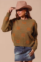 Pumpkin Rhombus Sweater