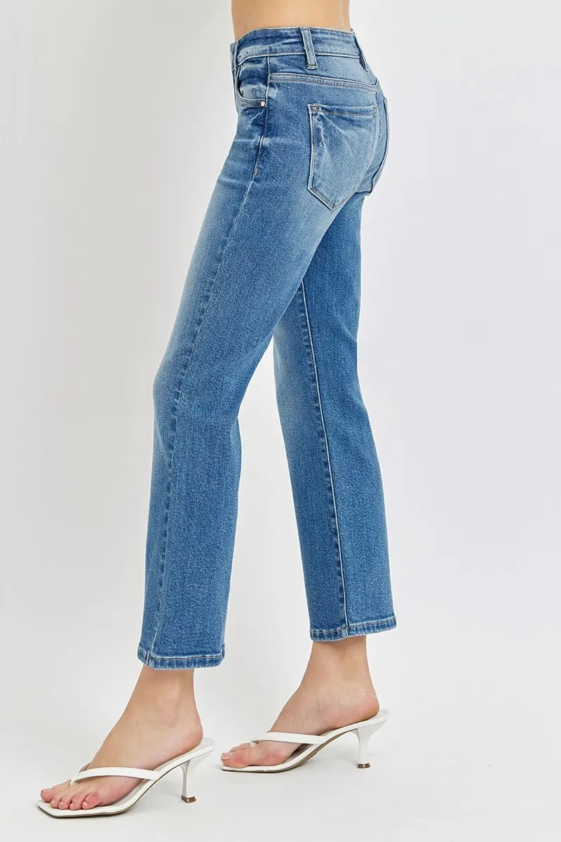 Low Rise Crop Flare Jeans