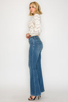 High Rise Tummy Control Slim Flare Jeans