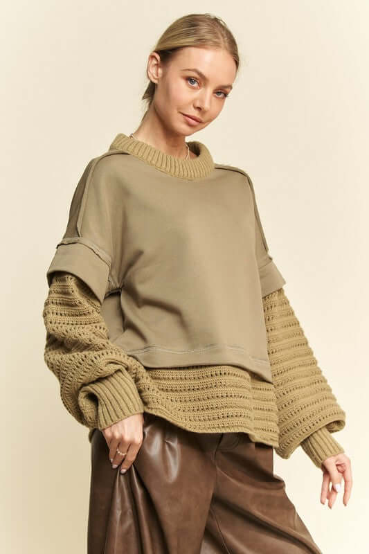 Faux Layered Sweater