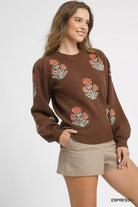 Floral Knit Sweater