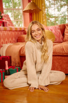 Rib Textured Knit Collared Top with Zip Up