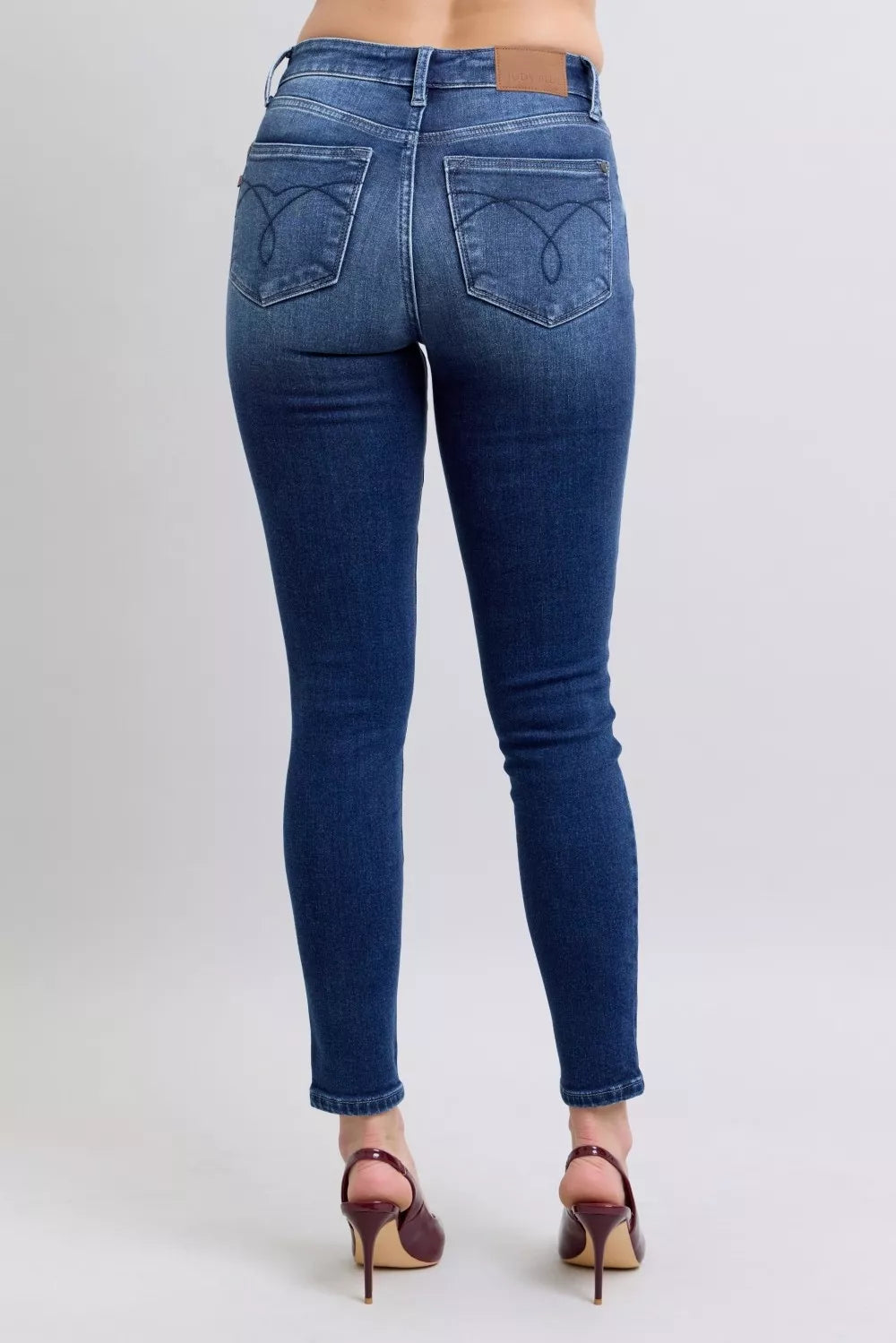 Washed Thermal Skinny Jeans
