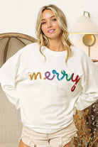 Merry Tinsel Lettering Sweatshirt