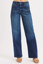 Mid Rise Wide Baggy Jeans