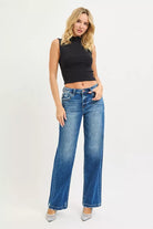 Slouchy Baggy Jeans Pocket Side Seam Detail