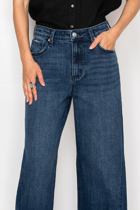 High Rise A-Wide Jeans