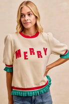 Christmas Merry Letter Blouse