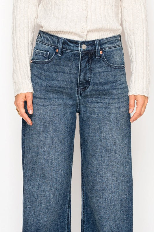 High Rise Tummy Control A-Wide Jeans