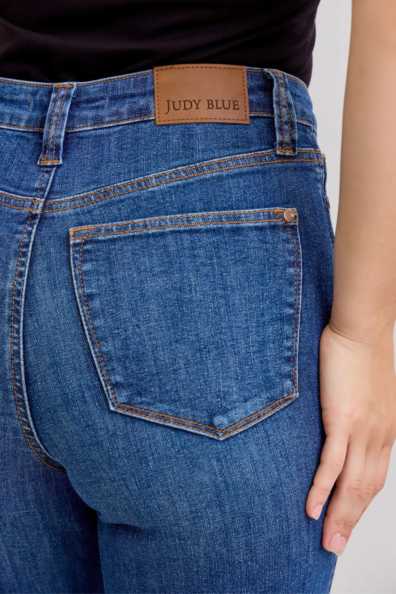 High Waist Tummy Control Straight Jeans