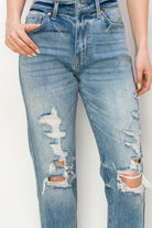 High Rise Stretch Mom Jeans