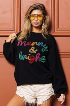 Tinsel Lettering Christmas Sweater