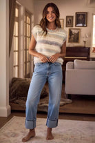 Multi Color Stripe Cozy Sweater