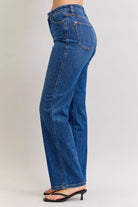 High Waist Tummy Control Straight Jeans