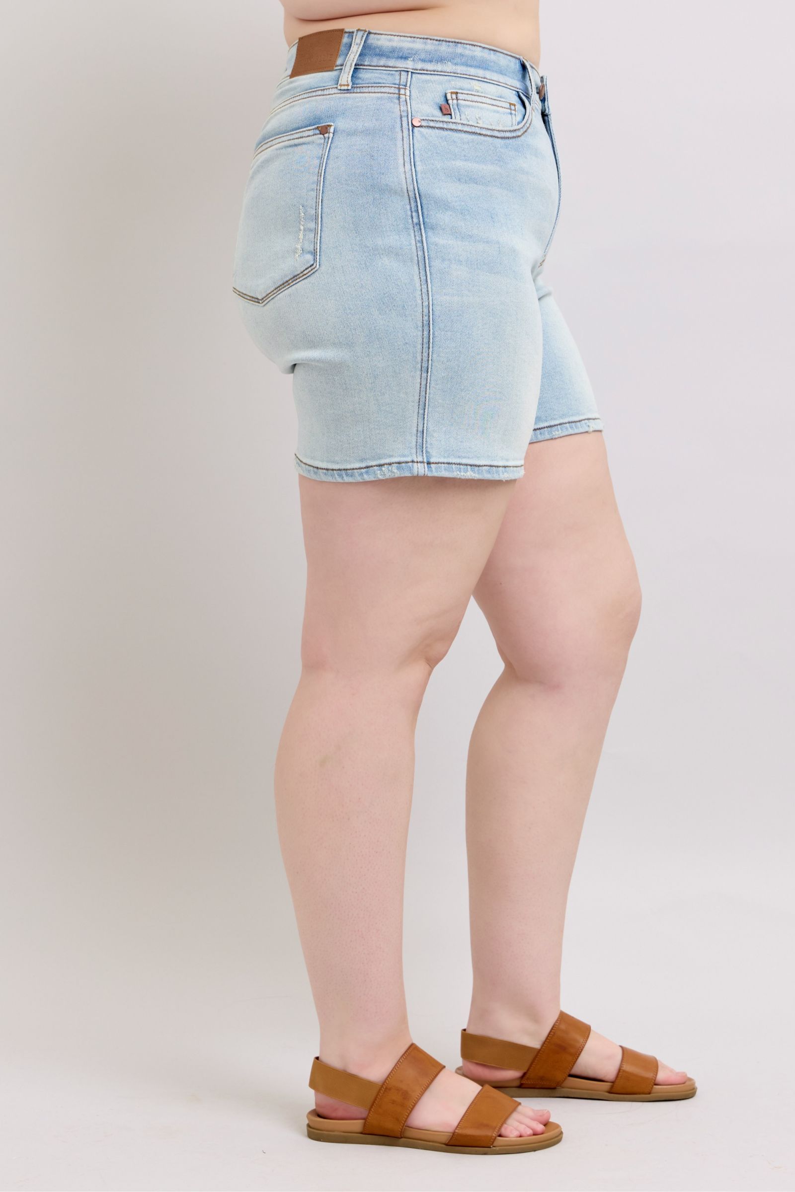 2 Button Denim Shorts