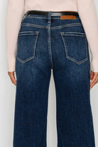 High Rise Cropped Palazzo Jeans