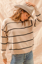 Stripe Crew Neck Sweater
