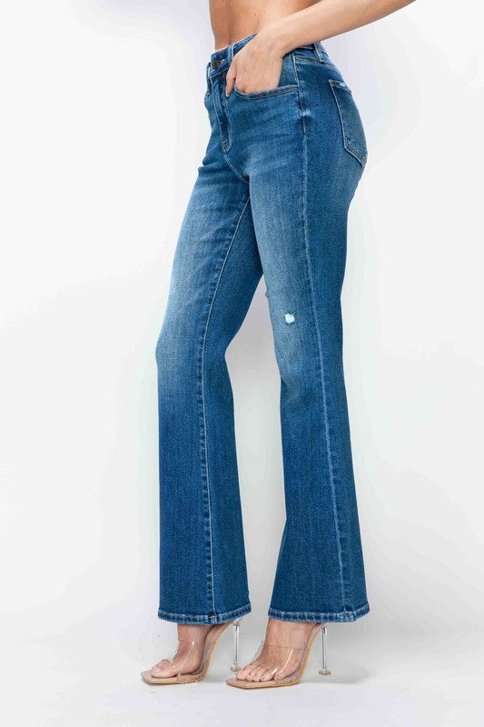 High Rise Bootcut Jeans