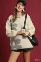Floral Jacquard Knit Sweater
