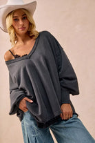 French Terry Oversized Sweatshirt