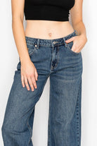 Double Snap On Waistband Layered High Rise Wide