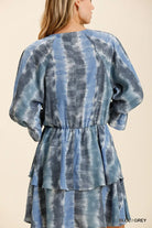 Tie Dye Layered Mini Dress