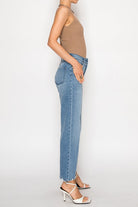 High Rise Tummy Control Straight Jeans