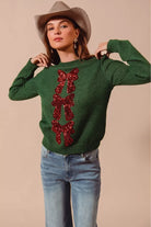 Sequins Embellished Christmas Sweater
