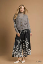 Chunky Cable Knit Button-Up Cardigan