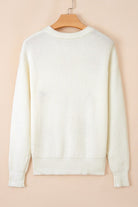 Pumpkin Embroidered Sweater