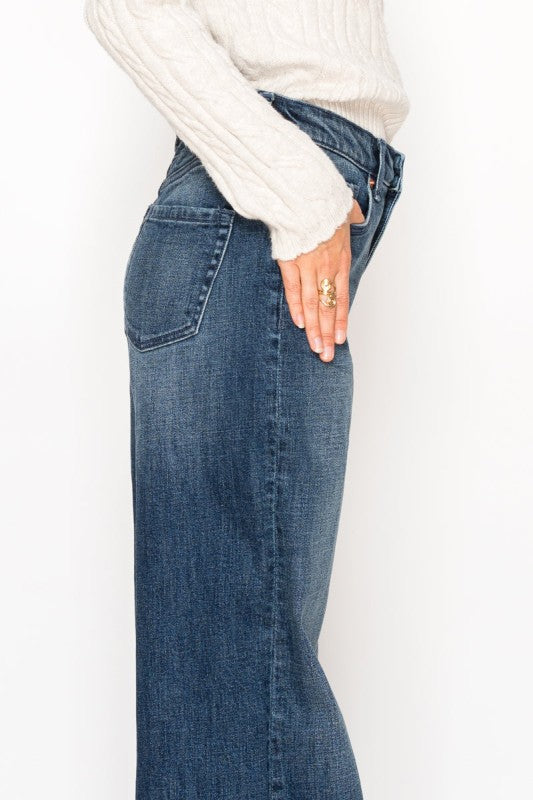 High Rise Tummy Control A-Wide Jeans