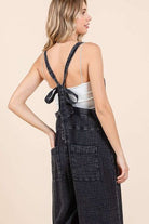 Mittoshop Textured Wide Leg Overalls