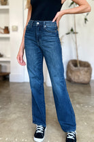 High Waist Tummy Control Straight Jeans