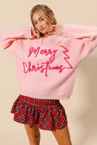 SO ME Merry Christmas Tinsel Lettering Sweater