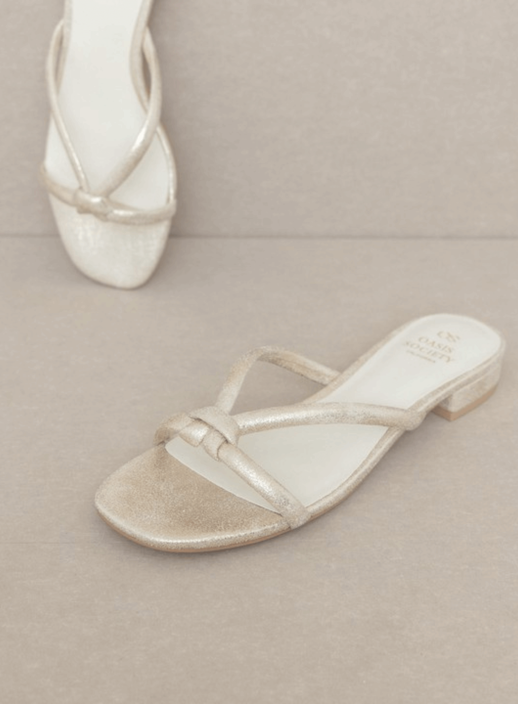 Oasis Society Ada Delicate Knotted Flat Sandal