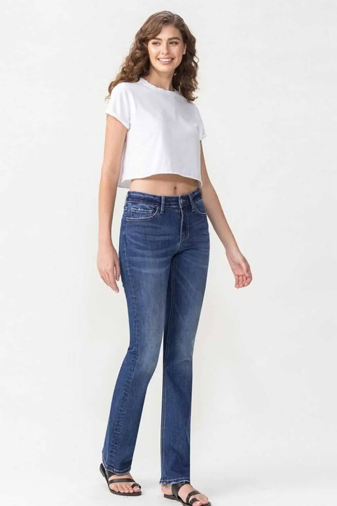 Lovervet Full Size Rebecca Mid Rise Bootcut Jeans