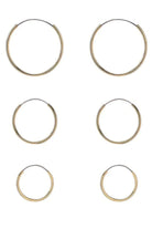 3-Pack Multi Hoop Earrings - Rocca & Co