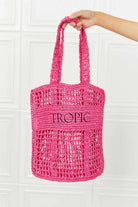 Fame Tropic Babe Straw Tote Bag
