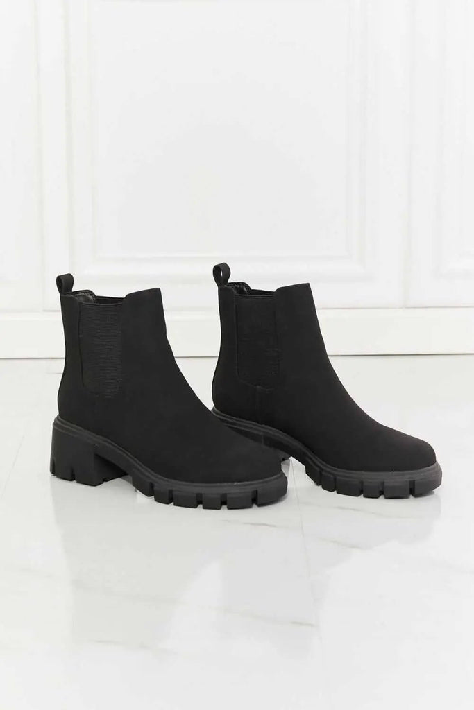 Work For It Matte Lug Sole Chelsea Boots