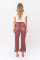 90's Vintage High Rise Crop Flare Jeans - Rocca & Co