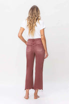 90's Vintage High Rise Crop Flare Jeans - Rocca & Co