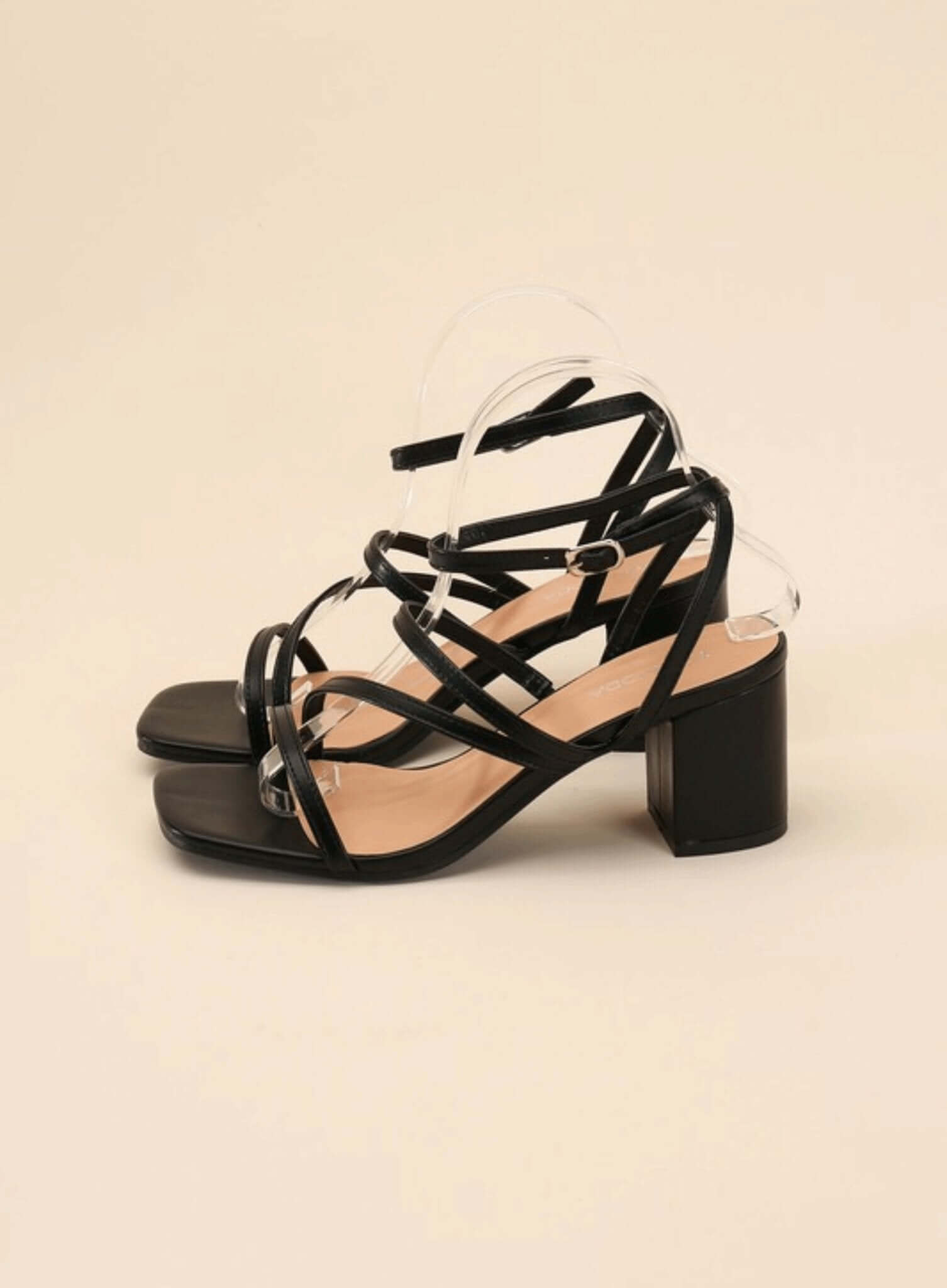 Ali-6 Strappy Low Heel Sandals - Rocca & Co