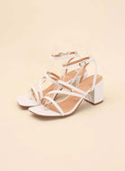 Ali-6 Strappy Low Heel Sandals - Rocca & Co