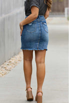 Amelia Denim Mini Skirt - Rocca & Co