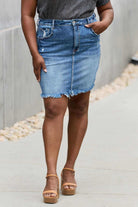 Amelia Denim Mini Skirt - Rocca & Co