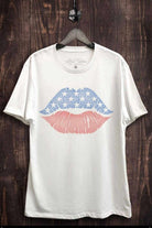 American Lips Graphic Tee - Rocca & Co
